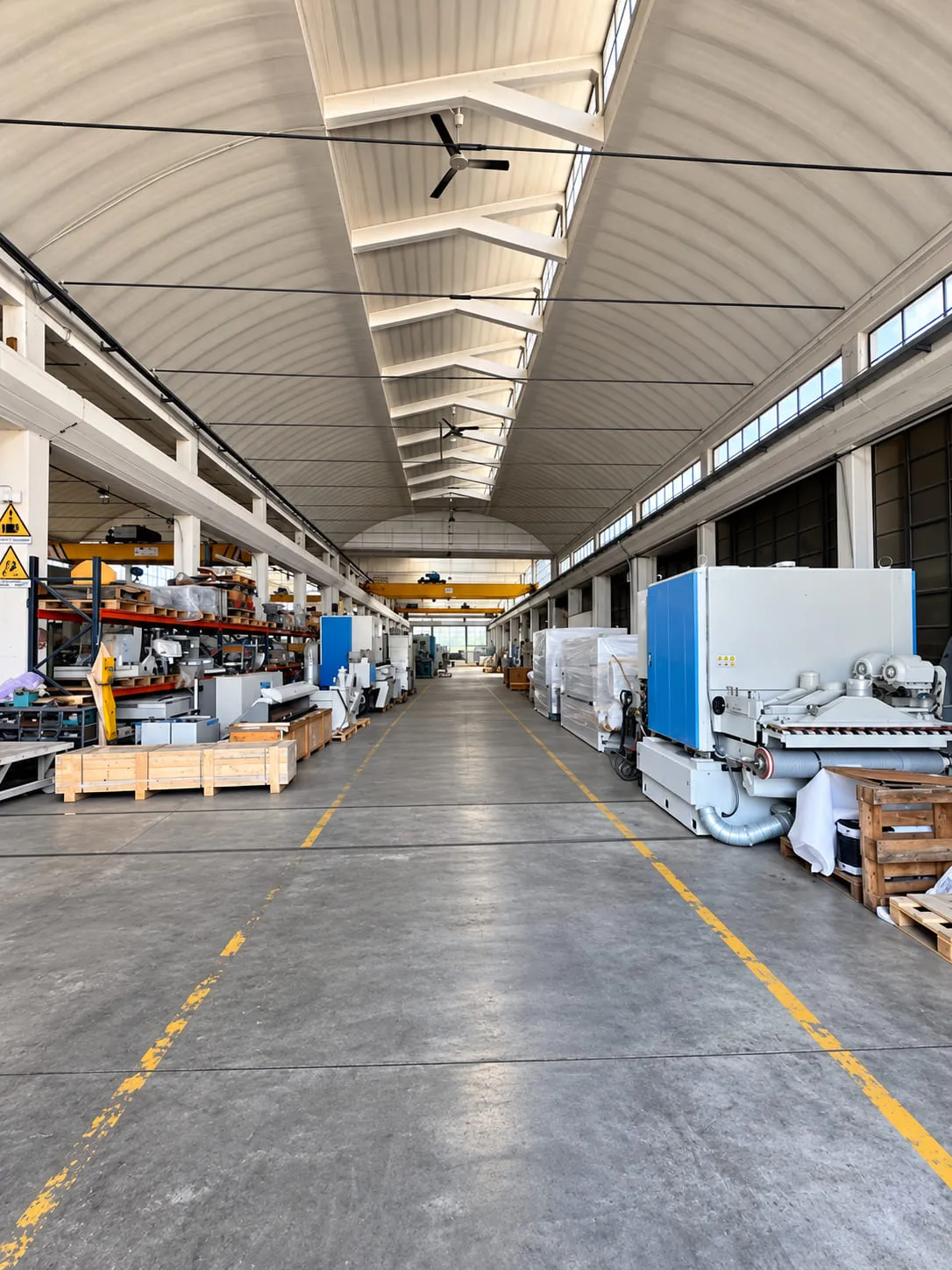 Inside the Tagliabue Machinery & Service plant in Verano Brianza, Italy