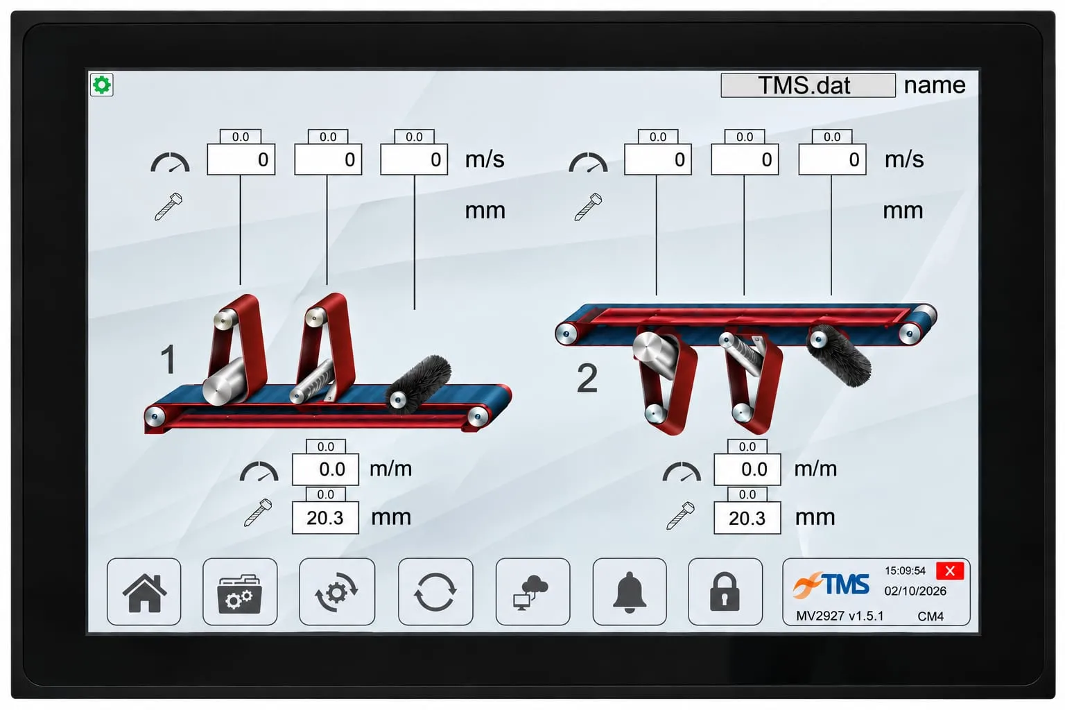 TMS touch control panel fitted during retrofitting