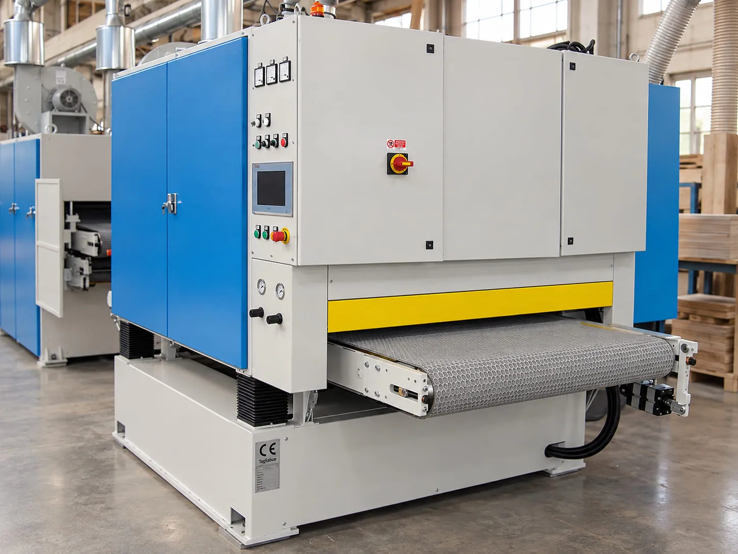 Tagliabue sanding machine overhauled in the TMS workshop